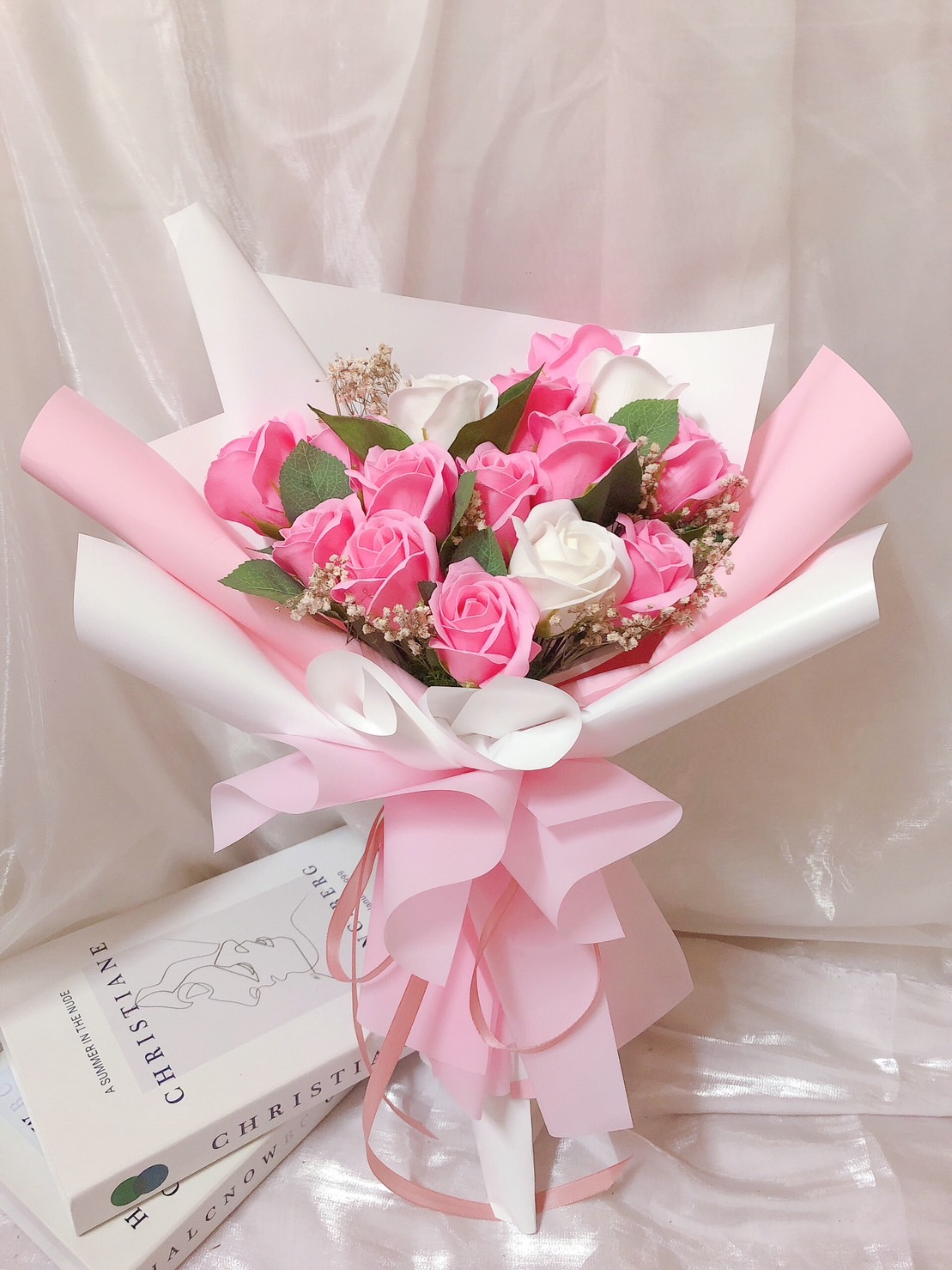 台南永生花/乾燥花束35